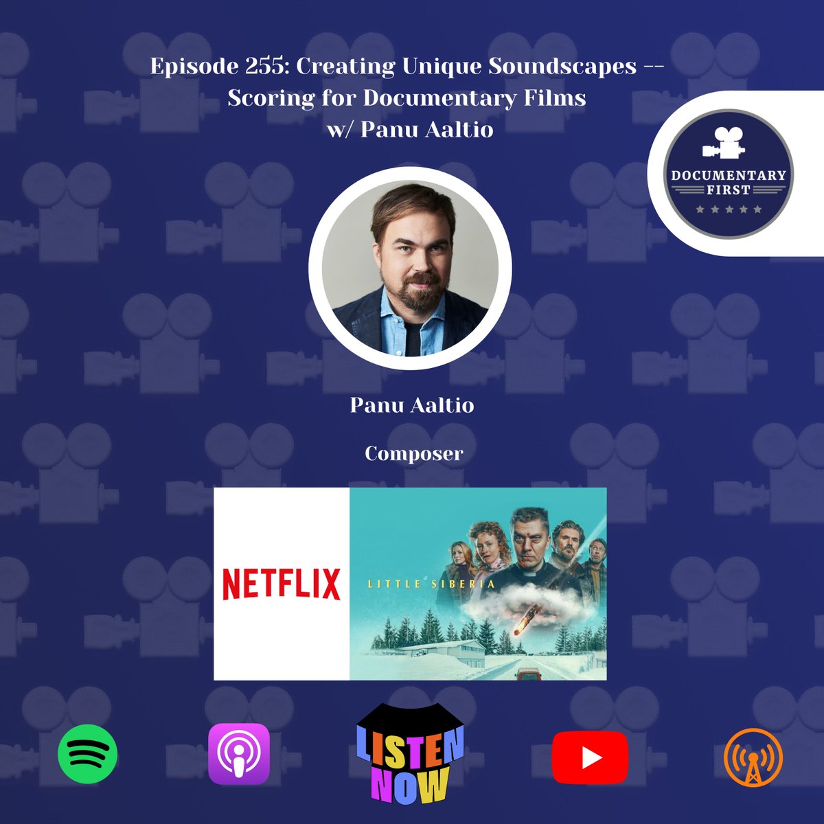 Documentary First (@doc_first) on Twitter photo #Podcast <a href="/panuaaltio/">Panu Aaltio</a> joins us for an in-depth talk on his origin story of writing music. #Netflix #LittleSiberia
open.spotify.com/episode/7jANvu… #Podcast <a href="/panuaaltio/">Panu Aaltio</a> joins us for an in-depth talk on his origin story of writing music. #Netflix #LittleSiberia
open.spotify.com/episode/7jANvu…