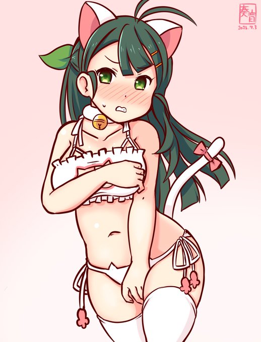 「ん、今日の担当は私? マジか…まあ、いいか。
 提督さ、そういうことだって…よ?」

#艦これ版真剣お絵描き60分一本勝負_20250703
#杉 