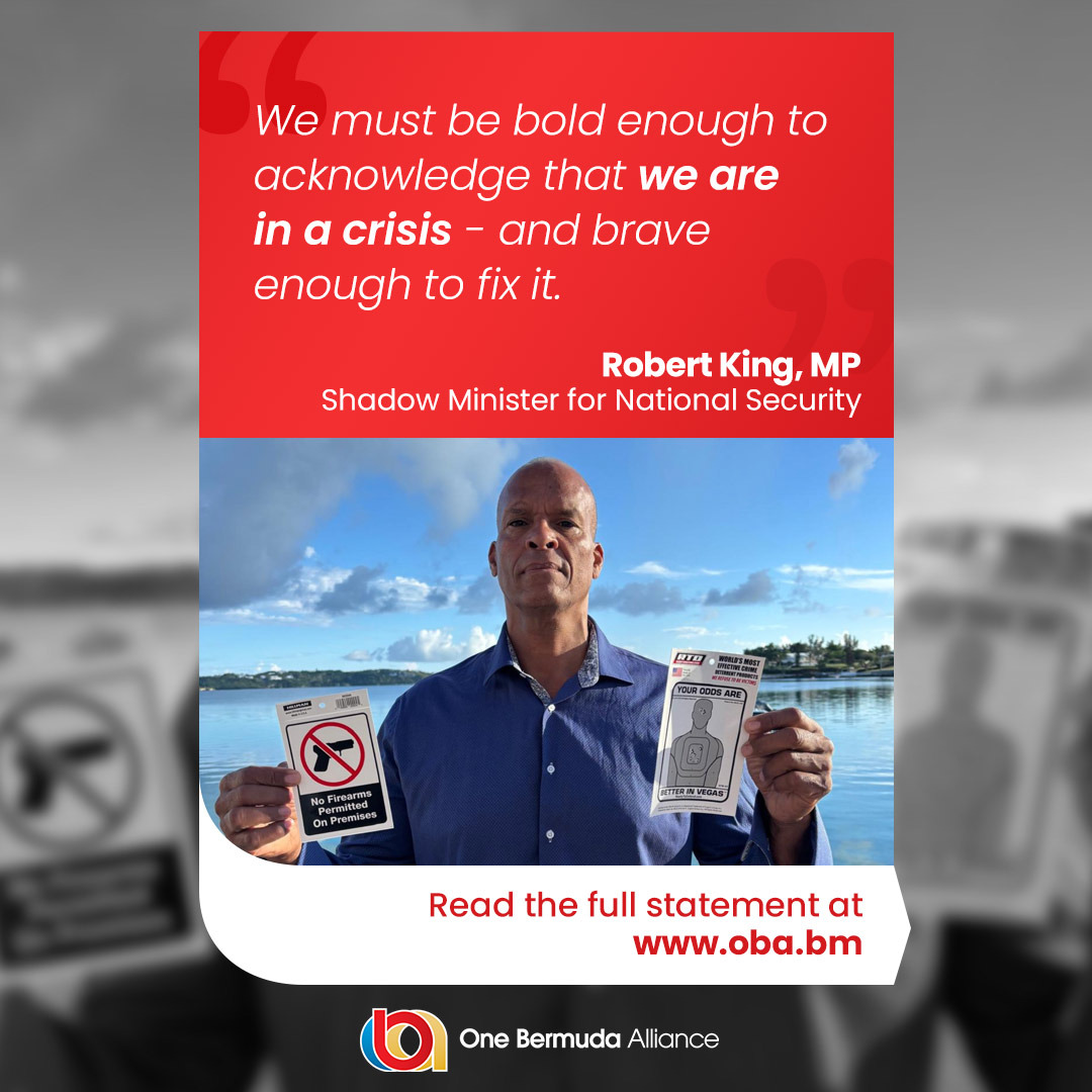 “This isn’t just a sign. It’s a symptom.”

Shadow Minister for National Security, Robert King, MP, raises the alarm about what is being normalized in Bermuda and why this government’s complacency, delay, and denial are no longer acceptable.

Read more: ow.ly/J20M50Wkphh
