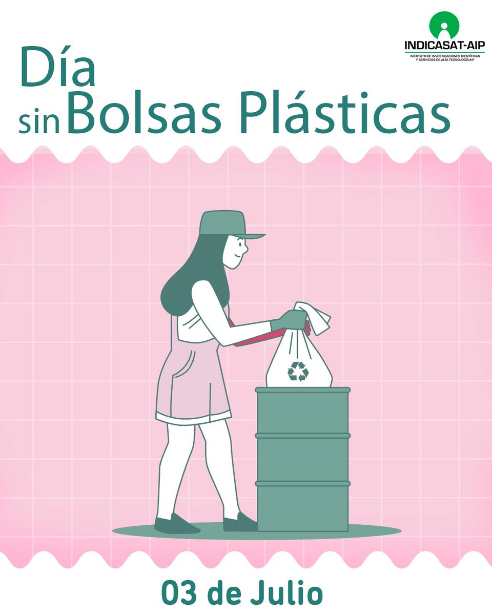 🌍🚫🛍️ Hoy es el Día sin Bolsas Plásticas

Reducir su uso es un paso clave para proteger nuestros océanos, ríos y vida silvestre. Elige reutilizar, reciclar y ser parte del cambio. ¡Tu acción cuenta! 🌱♻️
.
#DíaSinBolsasPlásticas #MenosPlásticoMásPlaneta #CuidemosElMedioAmbiente