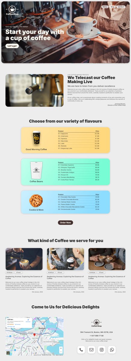 Axel_fouley's tweet photo. ☕ Website template for COFFEE SHOP — just $25
https://t.co/A962r1Da4T
No code. Launch in 30 min
#CoffeeShop #Cafe #CoffeeBusiness #DigitalMenu #WebsiteTemplate #Carrd #carrdtemplates #NoCode #Marketing #SmallBusiness #CoffeeToGo #MobileFriendly #CoffeeBrand #coffee #restaurant https://t.co/3CpSIojpjE