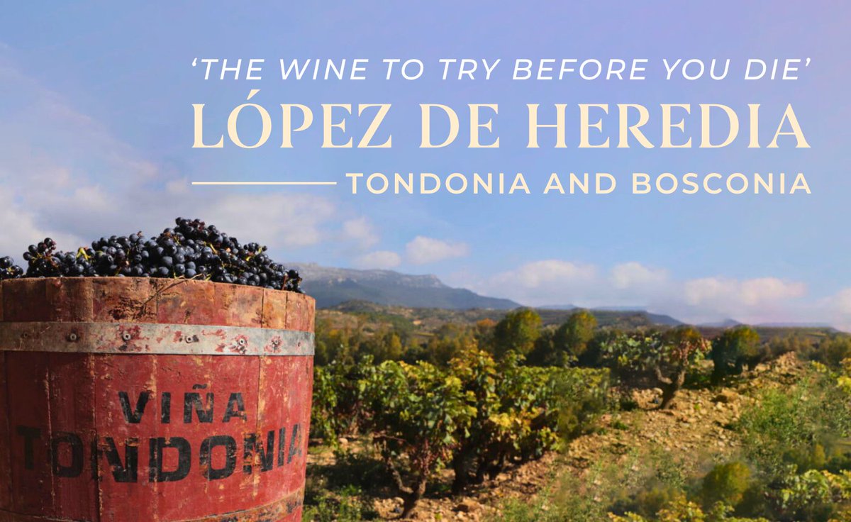 López de Heredia’s Reservas – Viña Bosconia and Viña Tondonia – have been iconic since these vineyards were planted over 100 years ago. This is a bodega where patience is rewarded, tradition is quietly followed, and history is revered.🍷

Read more: winecellar.co.za/the-wine-to-tr…