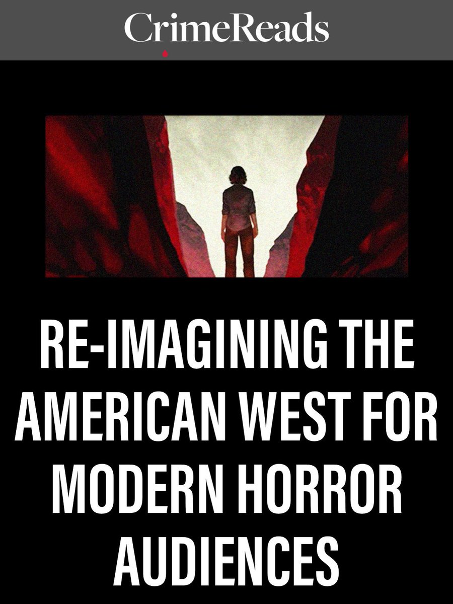 Nicholas Belardes🐤 (@nickbelardes) on Twitter photo One of my fave things to write this year was this essay for <a href="/CrimeReads/">CrimeReads</a> on re-imagining the American West for speculative fiction. I write about all the messiness of history and how truths still need unearthing. crimereads.com/re-imagining-t… #books #HorrorCommunity #horror One of my fave things to write this year was this essay for <a href="/CrimeReads/">CrimeReads</a> on re-imagining the American West for speculative fiction. I write about all the messiness of history and how truths still need unearthing. crimereads.com/re-imagining-t… #books #HorrorCommunity #horror