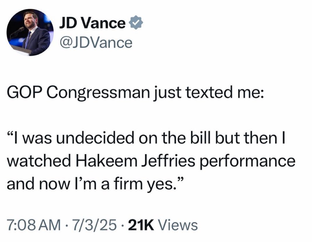 I say it all the time. 

Democrat leadership and their mouth pieces are our best weapon for more people to #WalkAway from the communist Democratic Party. 

Thank you <a href="/RepJeffries/">Hakeem Jeffries</a> please never change.