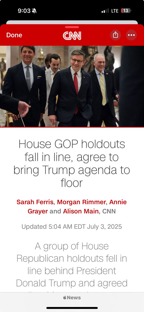 Wow.  The Republican “holdouts” decided to run the debt into the stratosphere and impoverish American families.  Turns out all their talk of fiscal responsibility was performative baloney. How unexpected.