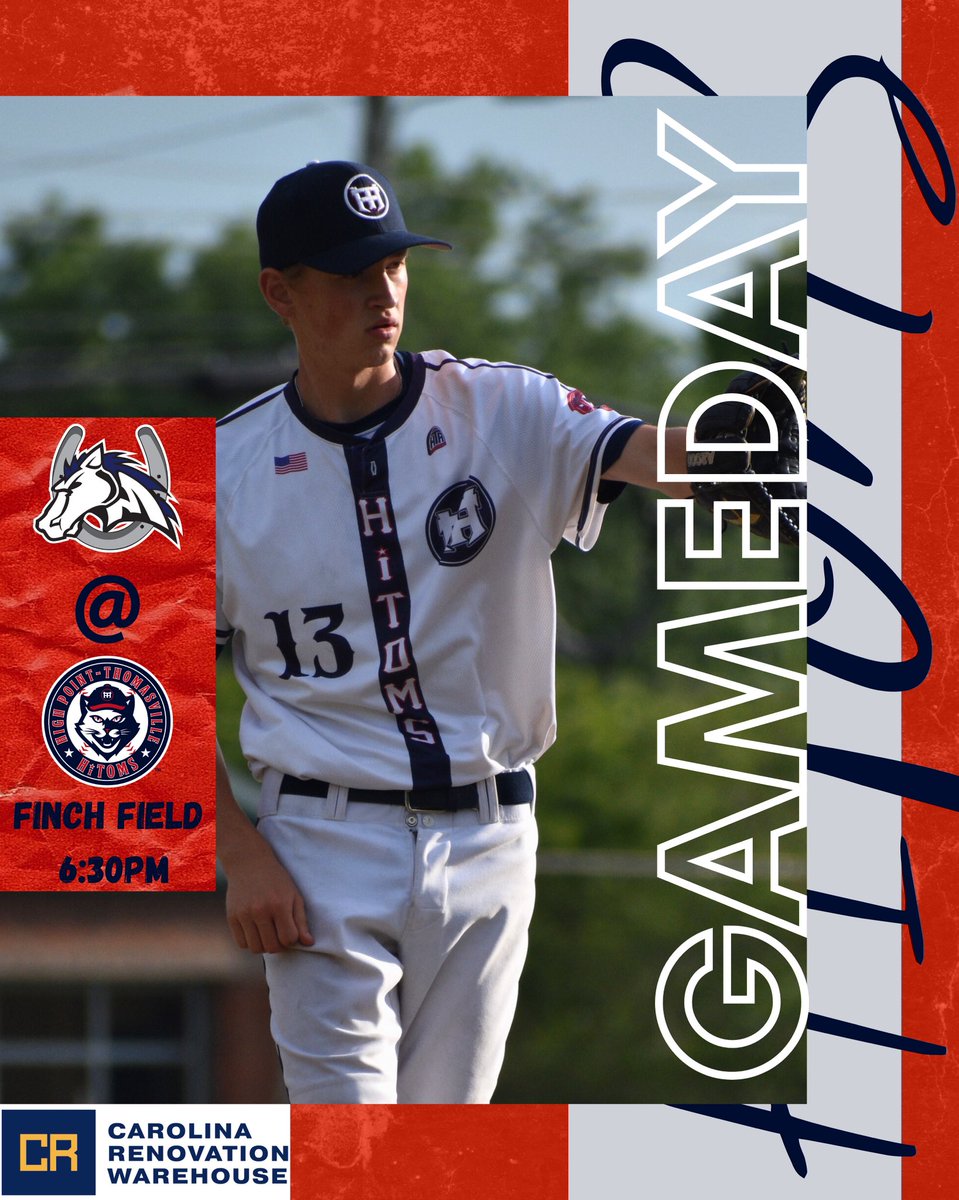 ⚾️ | HiToms V.S. The Martinsville Mustangs 
📍 | Finch Field
⏰ | 6:30 PM
🎟️ Link in Bio
📺 | FloSports.com

Keeping the good vibes going at home tonight!!