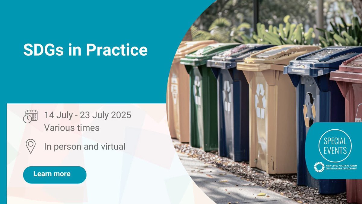 From 14 to 23 July, explore a full week of in-person and online sessions showcasing real-world solutions that bring the Sustainable Development Goals (SDGs) to life - from urban gardens to green technologies.

Let’s move from talk to action. Join the global conversation and see