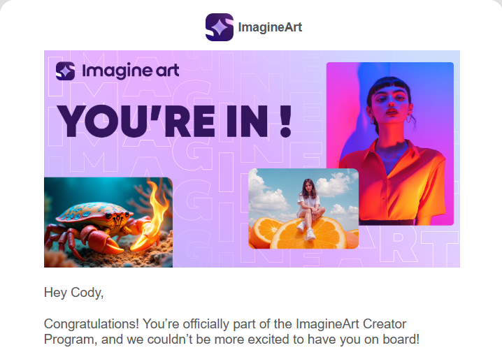 Super jazzed to be joining the creators over <a href="/Imagine_aiart/">ImagineArt</a>