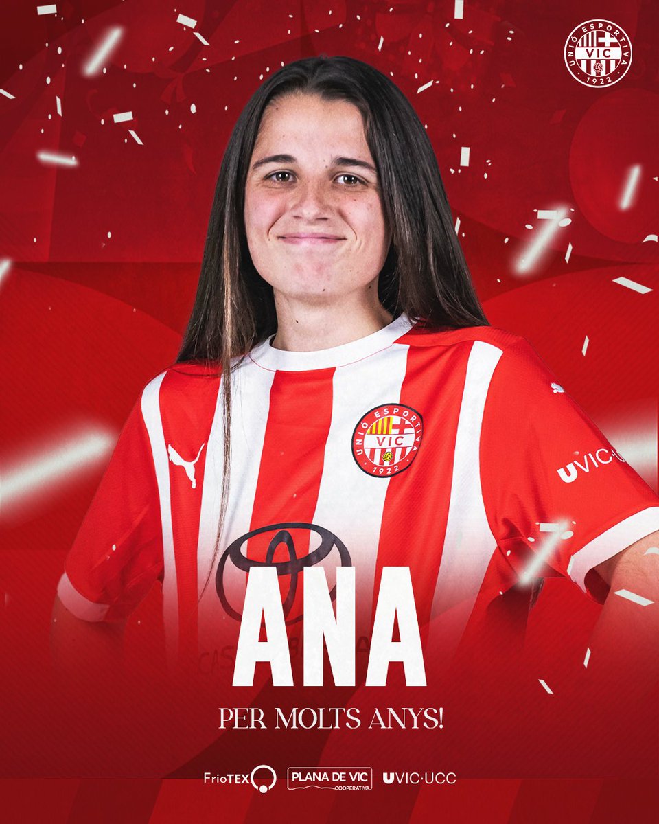 🥳🎂

𝙋𝙚𝙧 𝙢𝙤𝙡𝙩𝙨 𝙖𝙣𝙮𝙨, Ana! 🦋

#SomUEVic 🔴⚪️