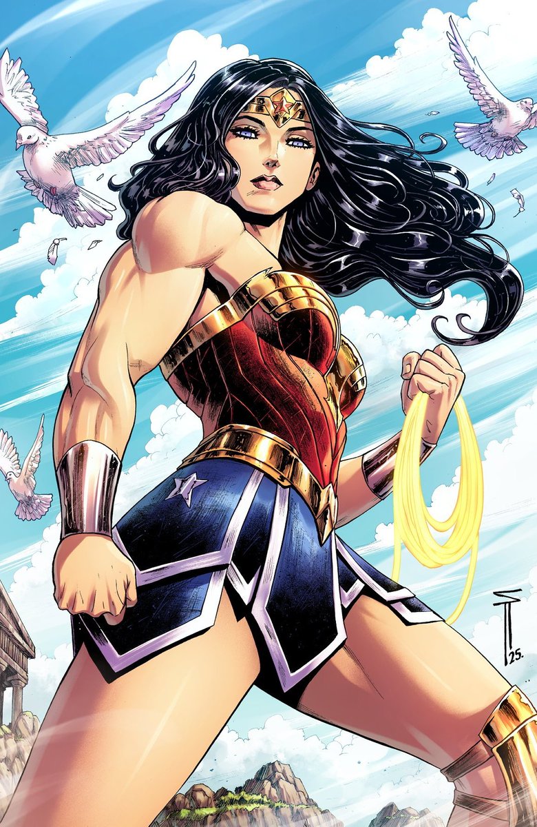 SergAcuna's tweet image. Got my comps my variant cover for Wonder Woman #22!!! Yay!!!

#WonderWoman #dccomics