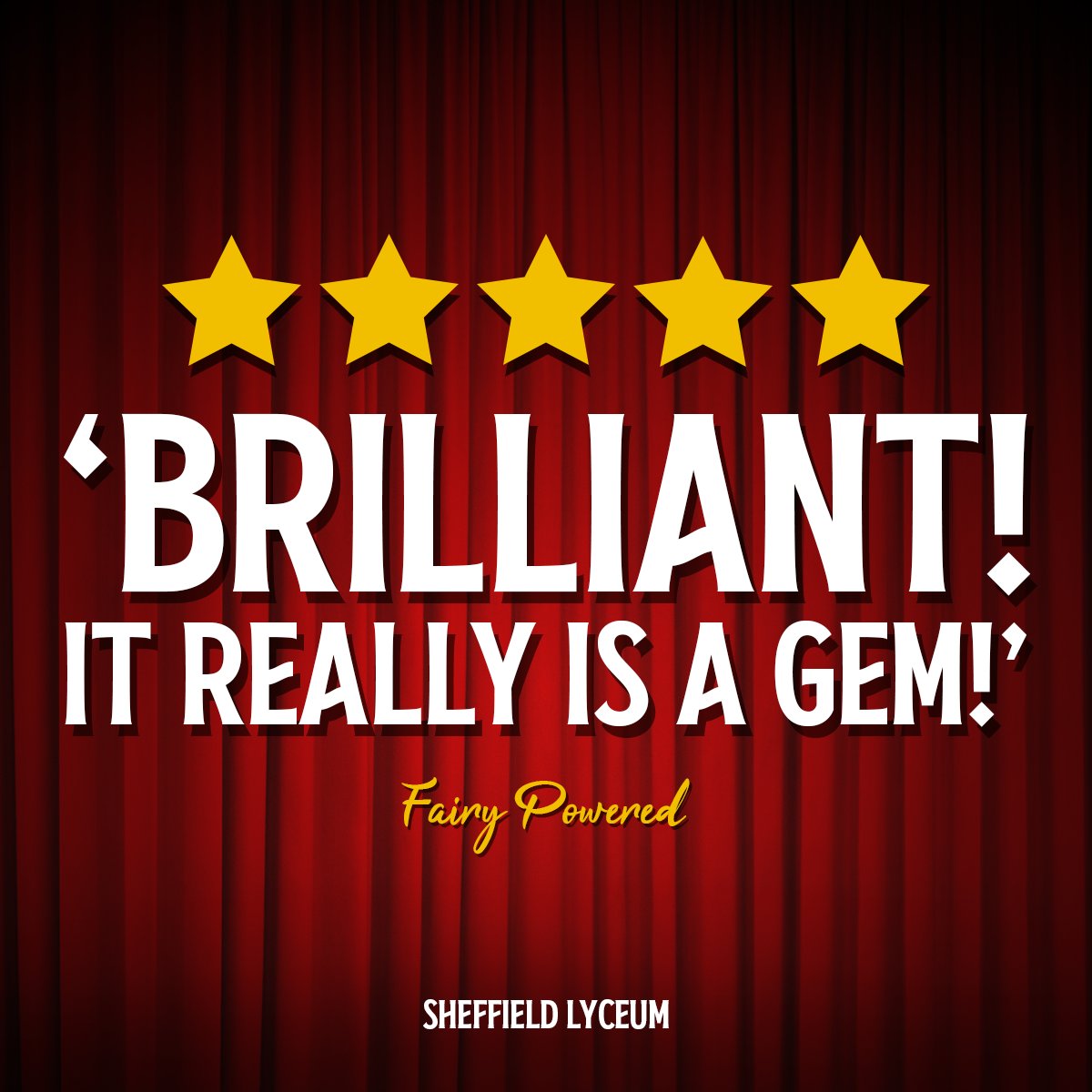 EvolutionProdUK's tweet image. ⭐️⭐️⭐️⭐️⭐️
'Brilliant! It really is a gem!'
fairypoweredproductions.com/the-last-laugh…
@LastLaughPlay @simplysimon321 @djwilliamsact @Bobsickle @JWPOnStage @SheffieldLyceum