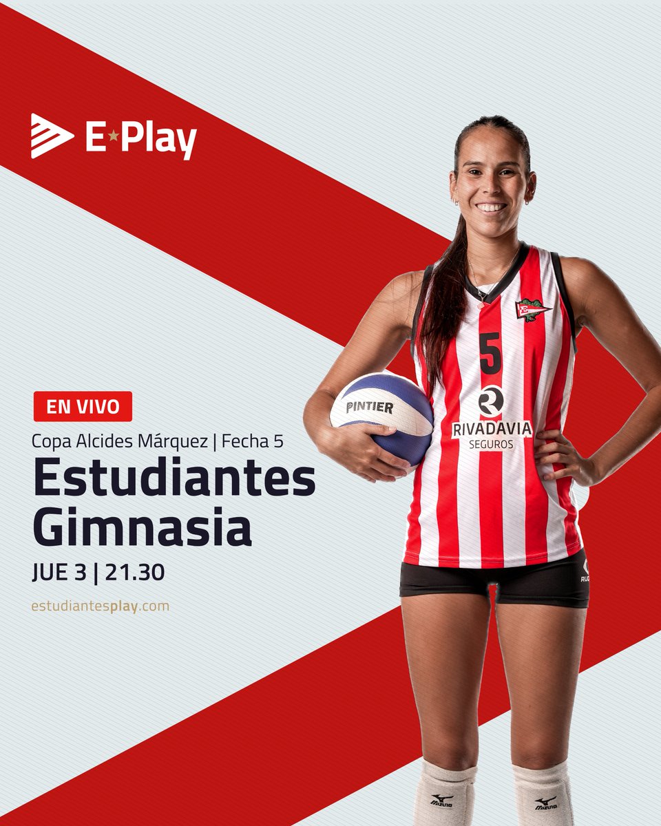 Estudiantes Play (@estudiantesplay) on Twitter photo 🏐 ¡Noche de clásico! 🇦🇹
🏆 Copa Alcides Márquez
<a href="/EdelpOficial/">Estudiantes de La Plata</a> 🆚 Gimnasia
⏰ 21:30
¡En VIVO por #EstudiantesPlay!
📲 estudiantesplay.com 🏐 ¡Noche de clásico! 🇦🇹
🏆 Copa Alcides Márquez
<a href="/EdelpOficial/">Estudiantes de La Plata</a> 🆚 Gimnasia
⏰ 21:30
¡En VIVO por #EstudiantesPlay!
📲 estudiantesplay.com