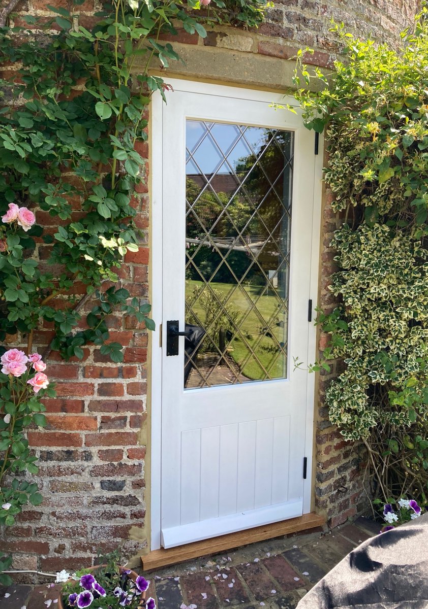 This bespoke timber door was recently installed by us. It's design and specification matches the product it replaced.