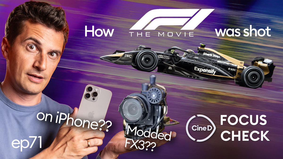 F1 Movie Used Custom Sony Compact Cameras &amp; iPhone Cams I Adobe Firefly Sound Generator - CineD Focus Check Ep71 - cined.com/?p=387448