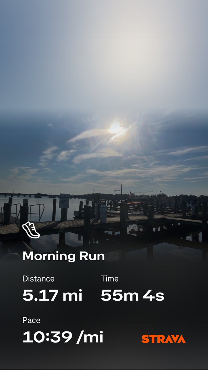 Beautiful but hot morning run in Chestertown!  #runhappy