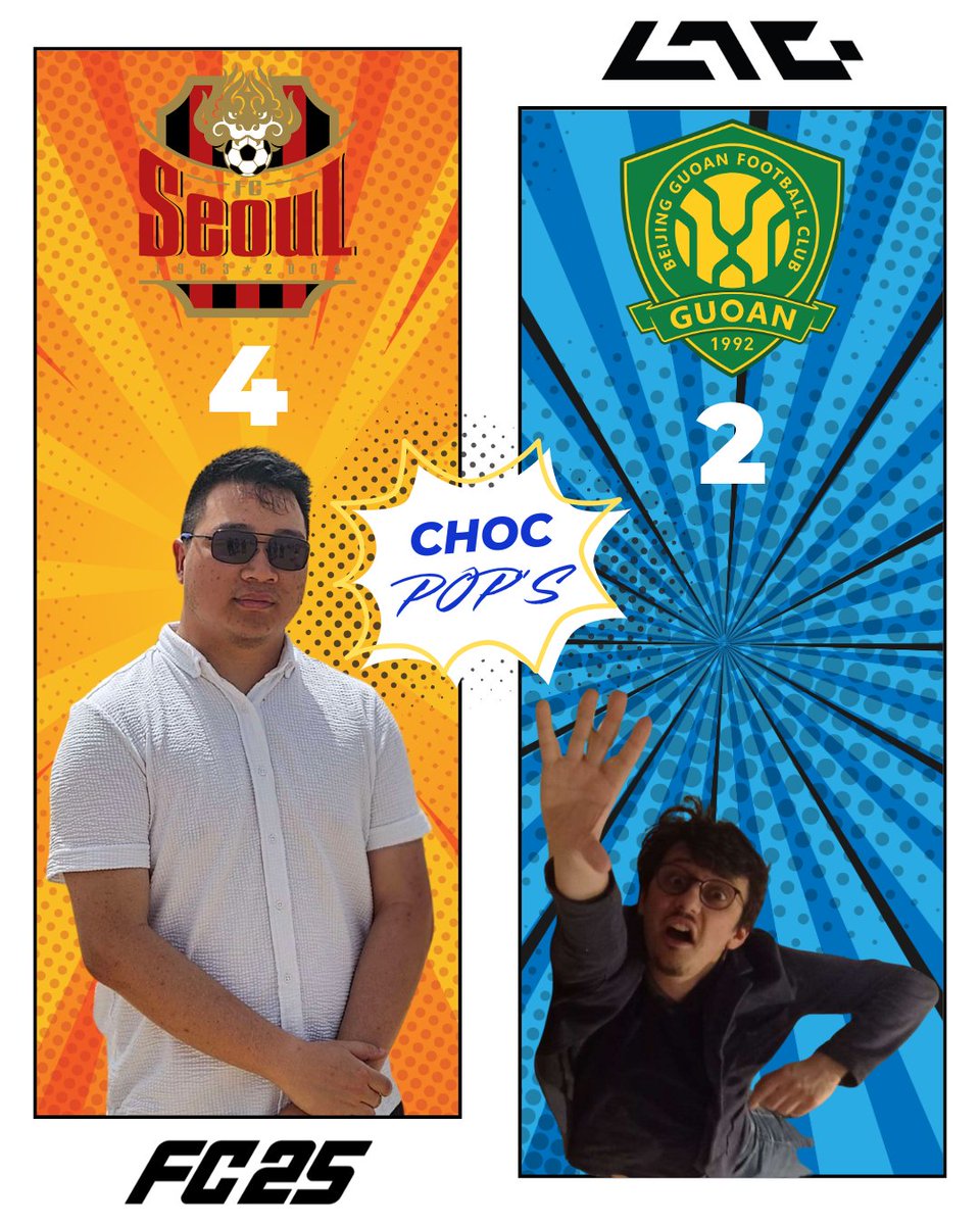 Un grand bravo à notre trésorier Tonio et à son équipe, le FC Seoul, pour avoir battu notre président Lei_hvit et son Beijing FC en grande finale du Choc Pop's sur FC25 !