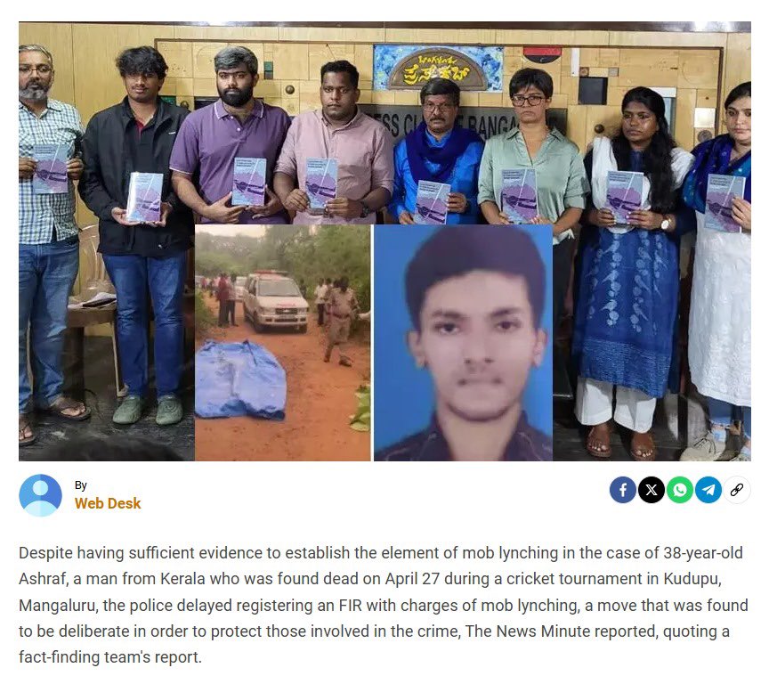 Janipashashaik_'s tweet photo. Mob lynching didn’t happen in UP, Bihar, Manipur this time. It happened in Mangalore, a Congress-ruled state

Muslim lives were taken for granted!

We demand SIT probe for Ashraf &amp; Rahiman case

#JusticeForMangaloreMuslims
#SITProbeForAshrafRahiman https://t.co/fWbHDxKKVy
