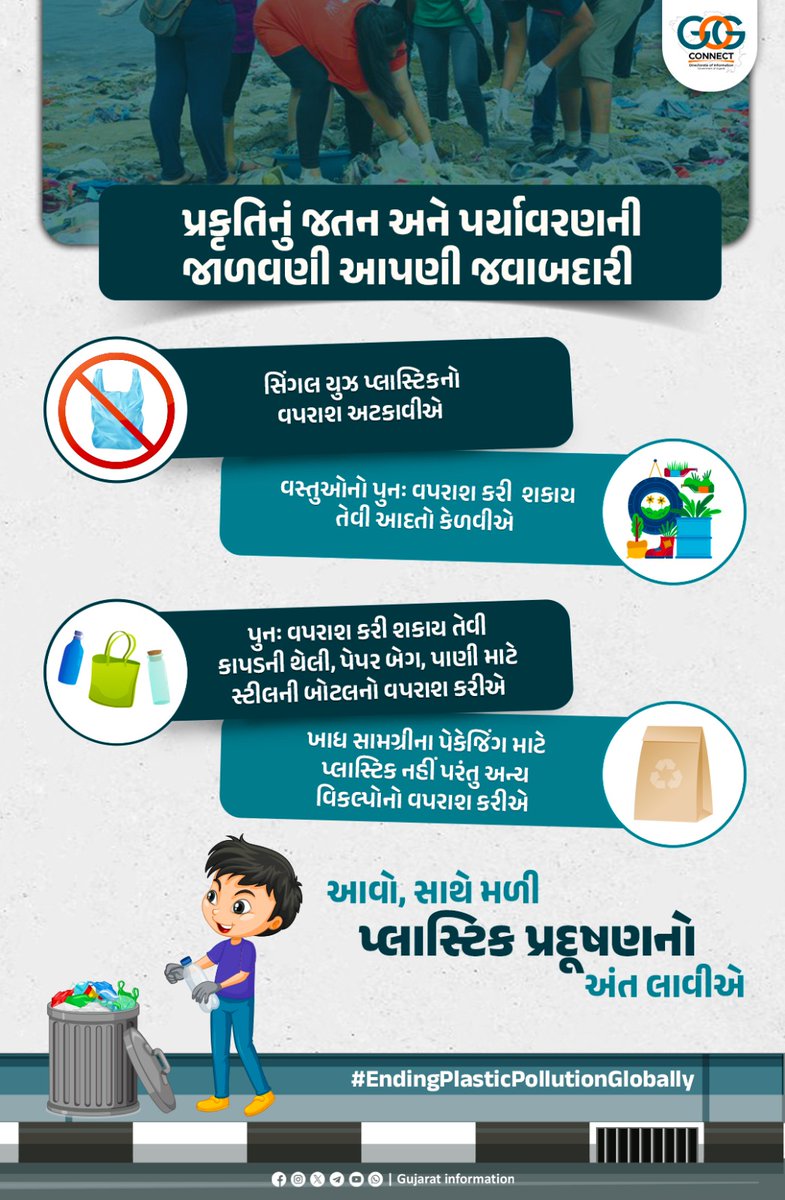 Gujarat Information (@infogujarat) on Twitter photo เชเชตเซ... เชธเซเชจเชพ เชธเชพเชฅ, เชธเซเชจเชพ เชชเซเชฐเชฏเชพเชธ เชฅเชเซ เชเชชเชฃเชพ เชเซเชฐเซเชจ เชเซเชเชฐเชพเชคเชจเซ เชชเซเชฒเชพเชธเซเชเชฟเช เชฎเซเชเซเชค เชเซเชเชฐเชพเชค เชฌเชจเชพเชตเซเช...
#EndingPlasticPollutionGlobally
#InternationalPlasticBagFreeDay
#PlasticBagFreeDay #SayNoToPlastic เชเชตเซ... เชธเซเชจเชพ เชธเชพเชฅ, เชธเซเชจเชพ เชชเซเชฐเชฏเชพเชธ เชฅเชเซ เชเชชเชฃเชพ เชเซเชฐเซเชจ เชเซเชเชฐเชพเชคเชจเซ เชชเซเชฒเชพเชธเซเชเชฟเช เชฎเซเชเซเชค เชเซเชเชฐเชพเชค เชฌเชจเชพเชตเซเช...
#EndingPlasticPollutionGlobally
#InternationalPlasticBagFreeDay
#PlasticBagFreeDay #SayNoToPlastic