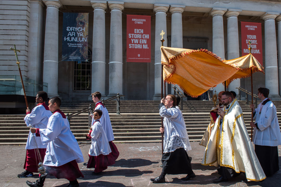 Archdiocese of Cardiff-Menevia (@cardiffmenevia) on Twitter photo Join Archbishop Mark, clergy and pilgrims for the 2025 Corpus Christi Procession. It begins at 3pm on Sunday 6th July from the Chaplaincy on Park Place, Cardiff. It finishes in the Cathedral. All are welcome! <a href="/catholicEW/">Catholic Church</a> <a href="/StGermanCardiff/">St German’s, Cardiff</a> <a href="/cardiffcathedra/">Cardiff Cathedral | Cadeirlan Caerdydd</a> Join Archbishop Mark, clergy and pilgrims for the 2025 Corpus Christi Procession. It begins at 3pm on Sunday 6th July from the Chaplaincy on Park Place, Cardiff. It finishes in the Cathedral. All are welcome! <a href="/catholicEW/">Catholic Church</a> <a href="/StGermanCardiff/">St German’s, Cardiff</a> <a href="/cardiffcathedra/">Cardiff Cathedral | Cadeirlan Caerdydd</a>