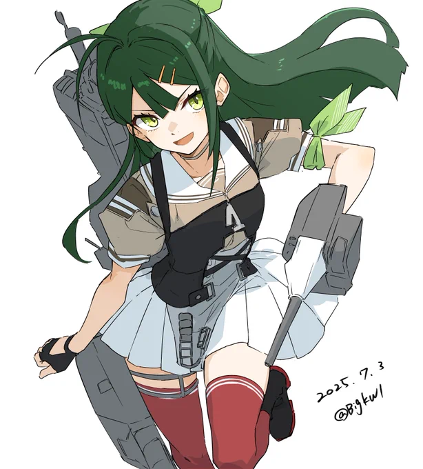 杉 #艦これ版深夜の真剣お絵描き60分一本勝負 #艦これ版真剣お絵描き60分一本勝負_20250703