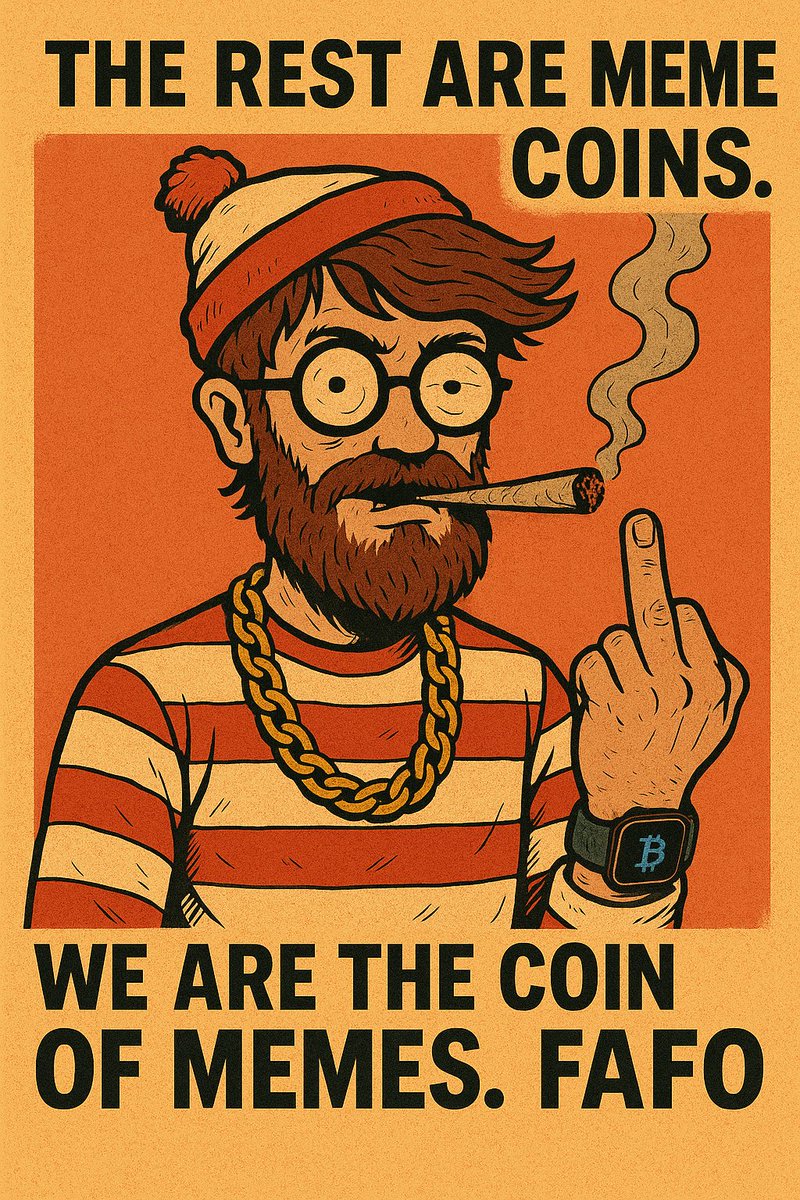 W_A_L_D_O_coin's tweet photo. The rest are meme coins.
We’re the coin of memes.
Come find me… and find out.
🔥 $WALDO #WALDOcoin #XRPL #FAFO #MemeCoin #XRPcommunity #WenUtility
🔗 https://t.co/IjZDlegkjs
📥 Whitepaper and site drops soon. https://t.co/0DBATZgmxz