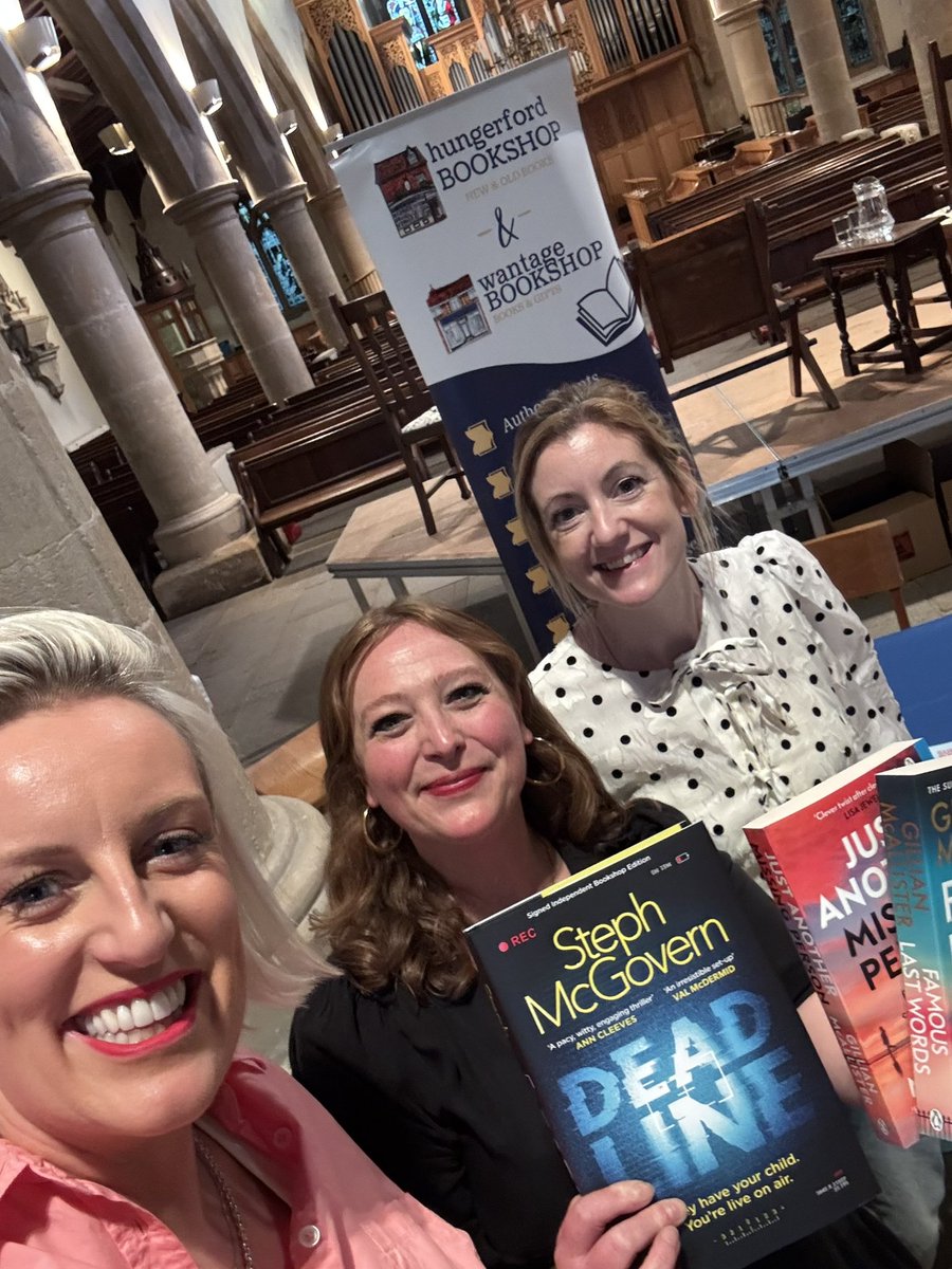 StephLunch's tweet photo. Loving this book tour so far, not least because I get to hang out with my fave authors……. Lisa Jewell, Gillian McAlister and Ann Cleeves 😍😍 …….. and I get to visit gorgeous book shops like @bertsbooks 
(signed limited edition of my book: https://t.co/DLteS02FKG ) https://t.co/xCM6d9sr4F