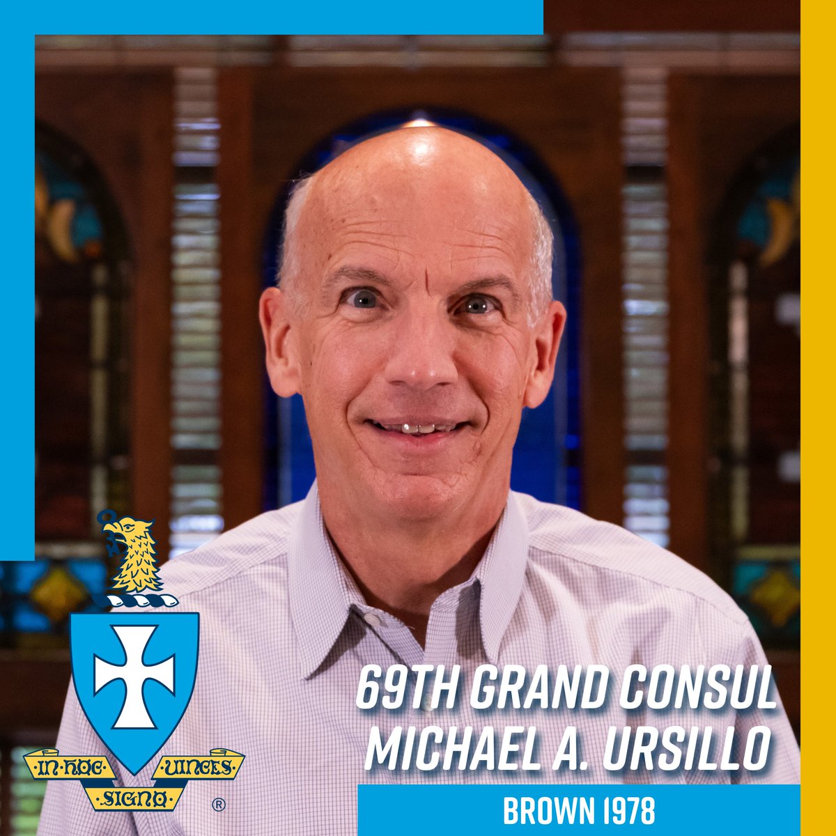 Happy 69th birthday to 69th Grand Consul Michael Ursillo, BROWN 1978! Thank you for your dedication to Sigma Chi and for your continued leadership!