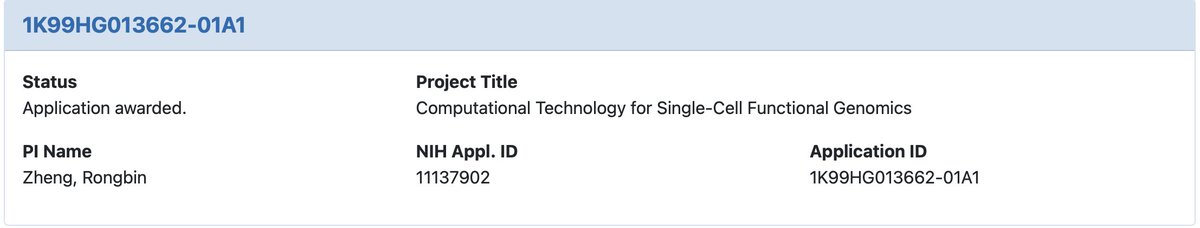 I am beyond honored and humbled to receive the Pathway to Independence Award (K99/R00) from the NIH <a href="/NHGRI/">NHGRI</a>. Deeply grateful to my mentors, Drs. Kaifu Chen and Yu-Hua Tseng, my many collaborators, and my family and friends for their continuous support.