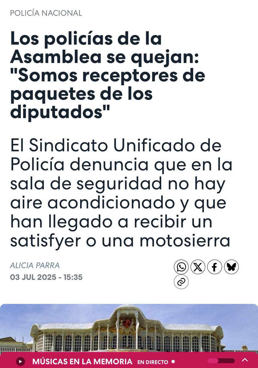 Seguimos siendo quien ponemos voz a los problemas de los compañeros. 
En el <a href="/SUP_Murcia/">SUP Región de Murcia</a> no permitimos que se ningunee la labor policial.
Olas de calor sin aire acondicionado. 🥵
Salvo para los señores y señoras diputados.
Pero los 👮🏻‍♂️ 👮🏻‍♀️ con 🔥 en su despacho.