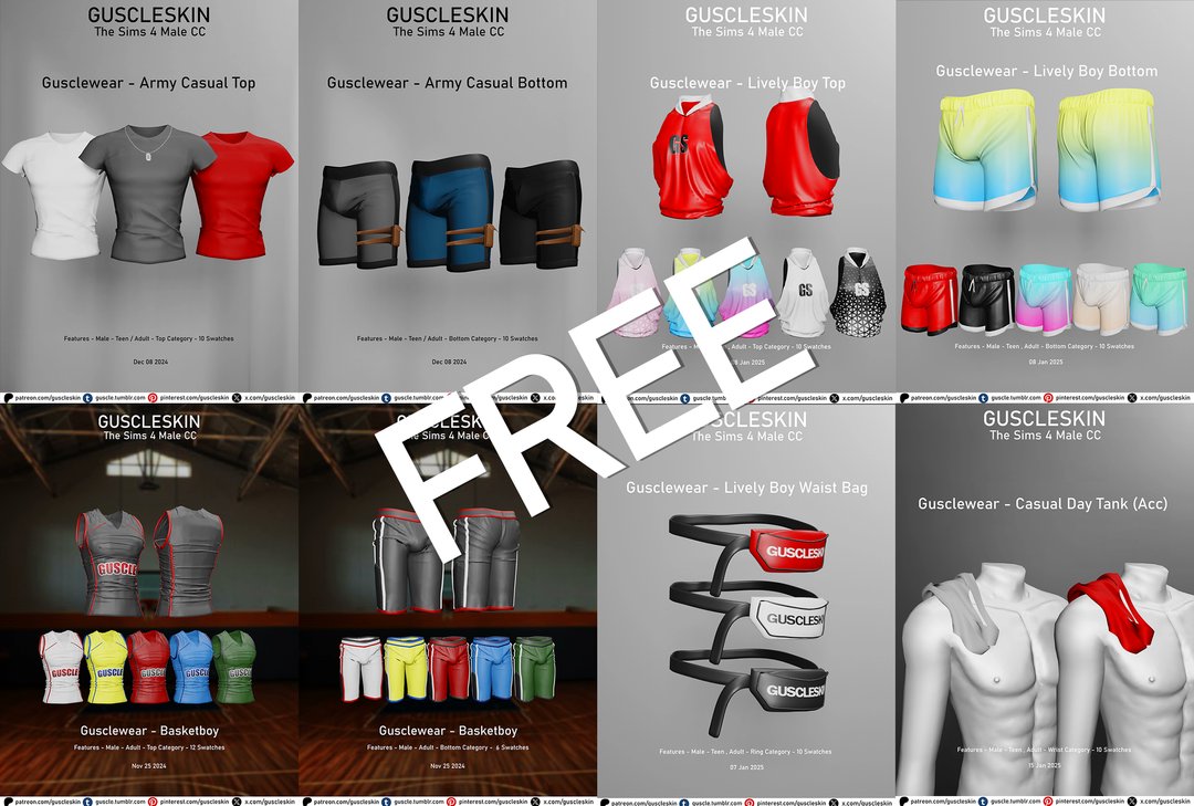 guscleskin's tweet photo. Gusclewear CC For Free #TheSims4 #Ts4Men #Ts4 https://t.co/WLp9erJPUZ