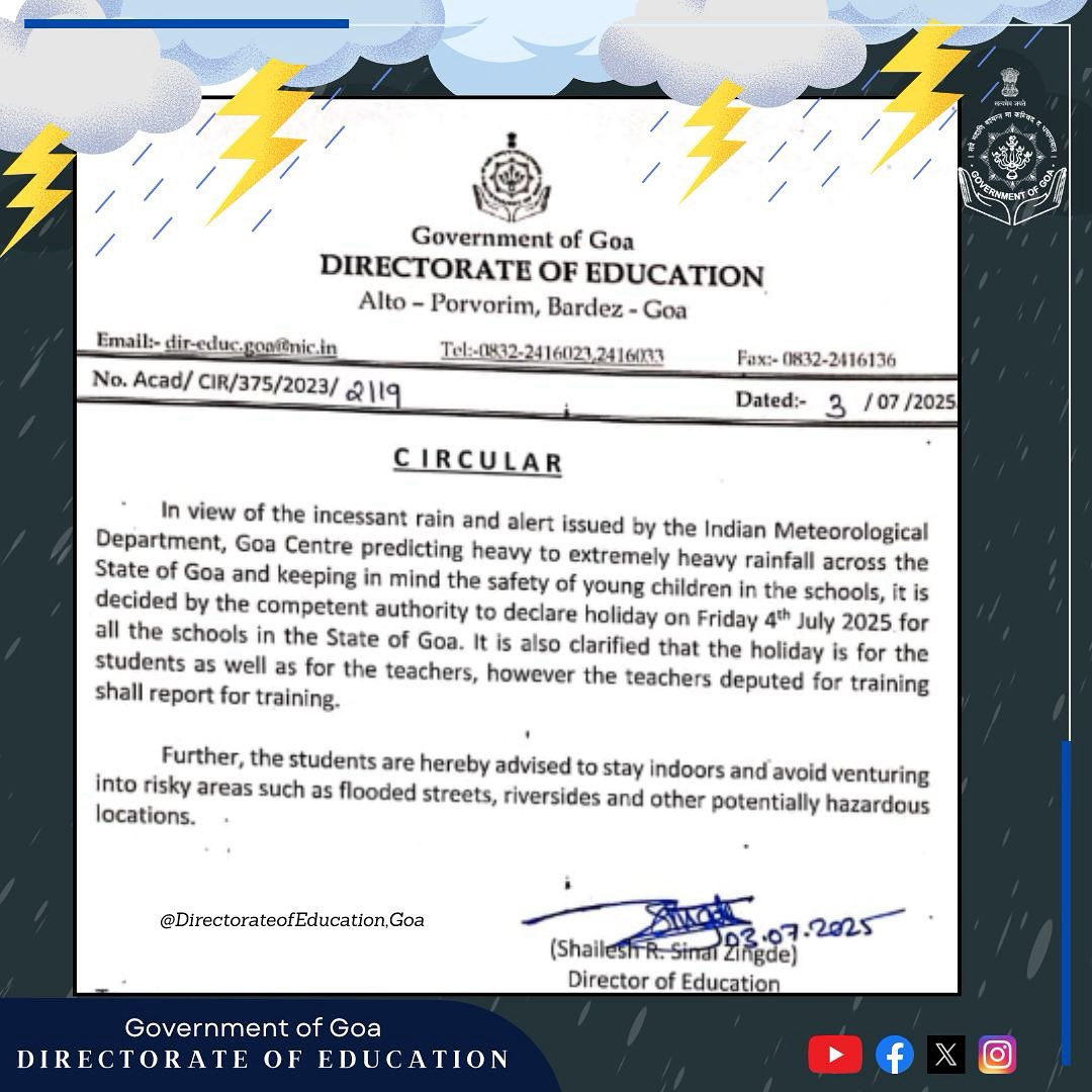 Directorate of Education, Goa (@doe_goa) on Twitter photo 