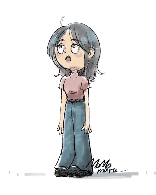 「ぼーっとしたい」 #イラスト #Adobefresco