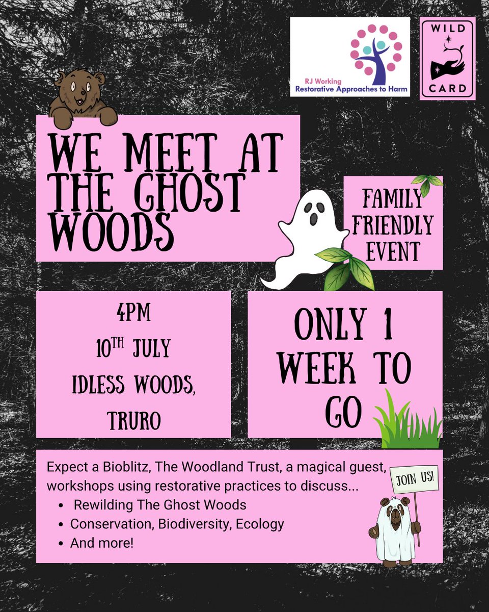 RJ Working (@rjworking) on Twitter photo Drum roll please π₯π₯ .... there is ONLY ONE WEEK left until our #Rewildtheghostwoods event at Idless Woods, Truro ππ
π³ The Woodland Trust will also be there, as well as the special magical guest from The Lost Giant Makers π
actionnetwork.org/events/join-thβ¦
#cornwallevents #natureuk Drum roll please π₯π₯ .... there is ONLY ONE WEEK left until our #Rewildtheghostwoods event at Idless Woods, Truro ππ
π³ The Woodland Trust will also be there, as well as the special magical guest from The Lost Giant Makers π
actionnetwork.org/events/join-thβ¦
#cornwallevents #natureuk