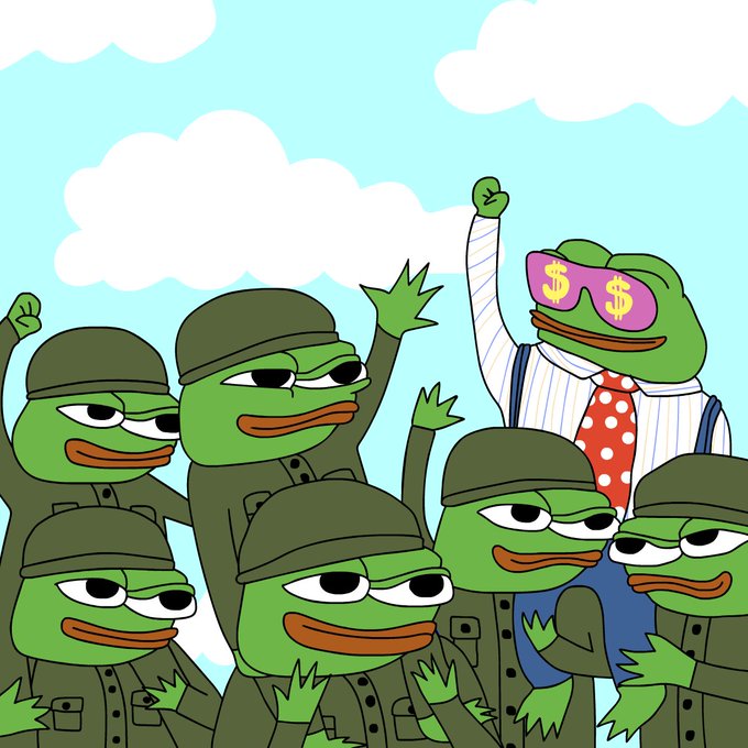 WEPEToken's tweet photo. Eth Frog summer 🐸⚔️ https://t.co/7fGt8q1WUM