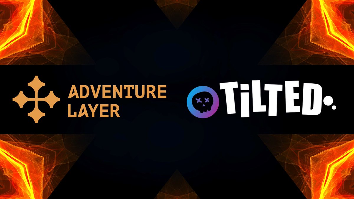 ✨Adventure Layer x Tilted✨

🎥We’re thrilled to announce our partnership with <a href="/tiltedxyz/">Tilted</a>  — the TikTok-like streaming app bringing real asset ownership to viral social gaming. 

🎮Tilted’s track record speaks for itself:
✅ $34.5M GMV NFT success
✅ 165M+ KOL reach on TikTok &amp;