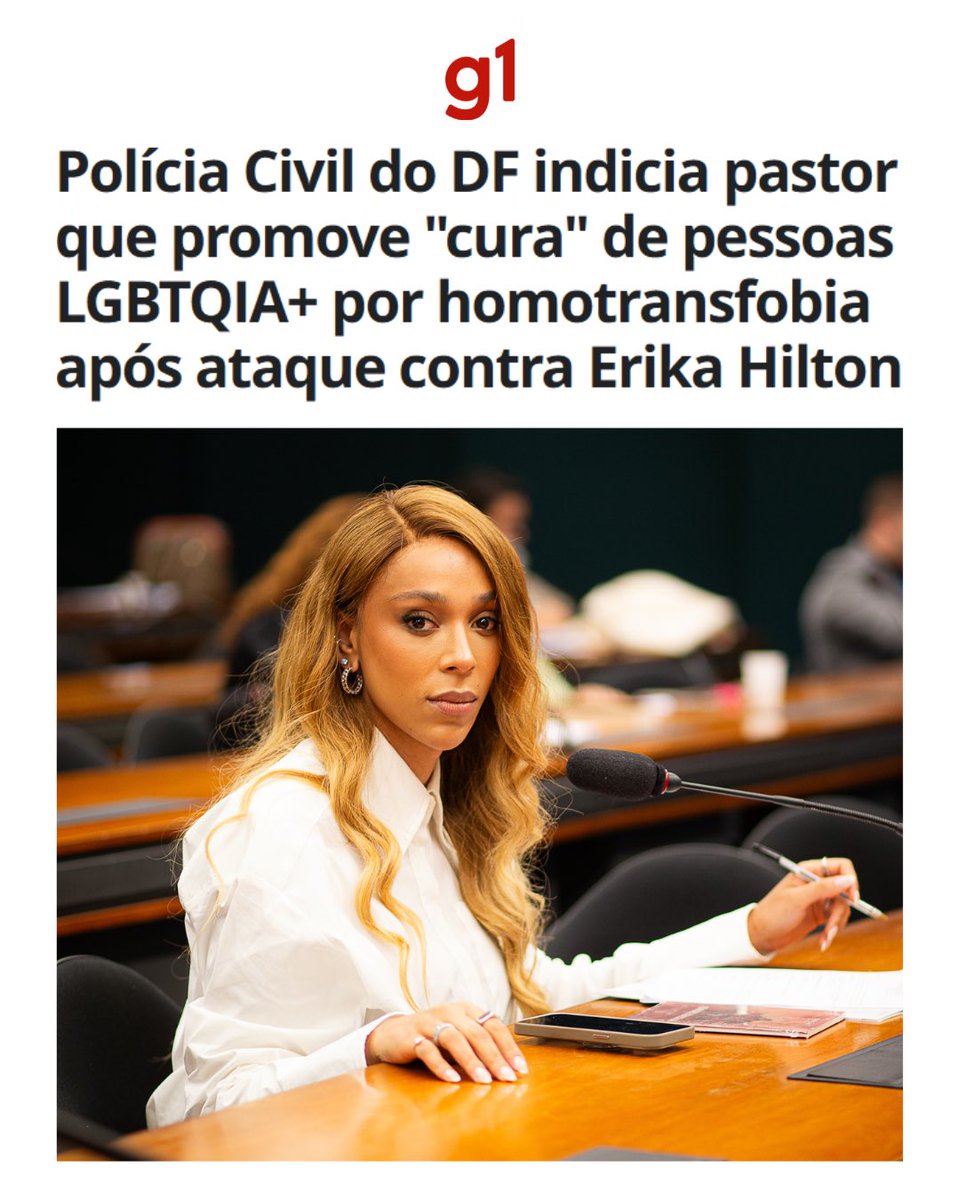 🏳️‍🌈 NÃO ESTAMOS DOENTES!

Após minha denúncia, a Polícia Civil do DF indiciou o pastor Flávio Amaral, que promove a "cura gay" e a "destransição", por homotransfobia.

Ano passado, Letícia Maryon, de apenas 22 anos, se suic*dou após passar pela "destransição" proposta pelo pastor
