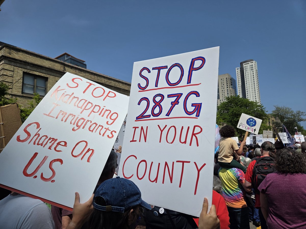 WI counties with sheriff/ICE agreements under 287(g) include: Brown, Fond du Lac, Kewaunee, Manitowoc, Marquette, Outagamie, Sheboygan, Walworth, Washington, Waukesha, Waupaca, Waushara, Winnebago, and Wood.

If you live in one of these counties, tell your sheriff to #End287g.