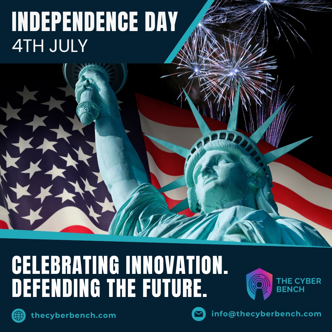 TheCyberBench's tweet photo. As the US celebrates Independence Day, we recognize the pioneering spirit that defines its history – and its future. A time to reflect, honor innovation, and the ongoing commitment to protecting what matters most.

🌐 https://t.co/UYJxaNzaf9

#FourthOfJuly #Cybersecurity #GTM https://t.co/kfNelUHJp8