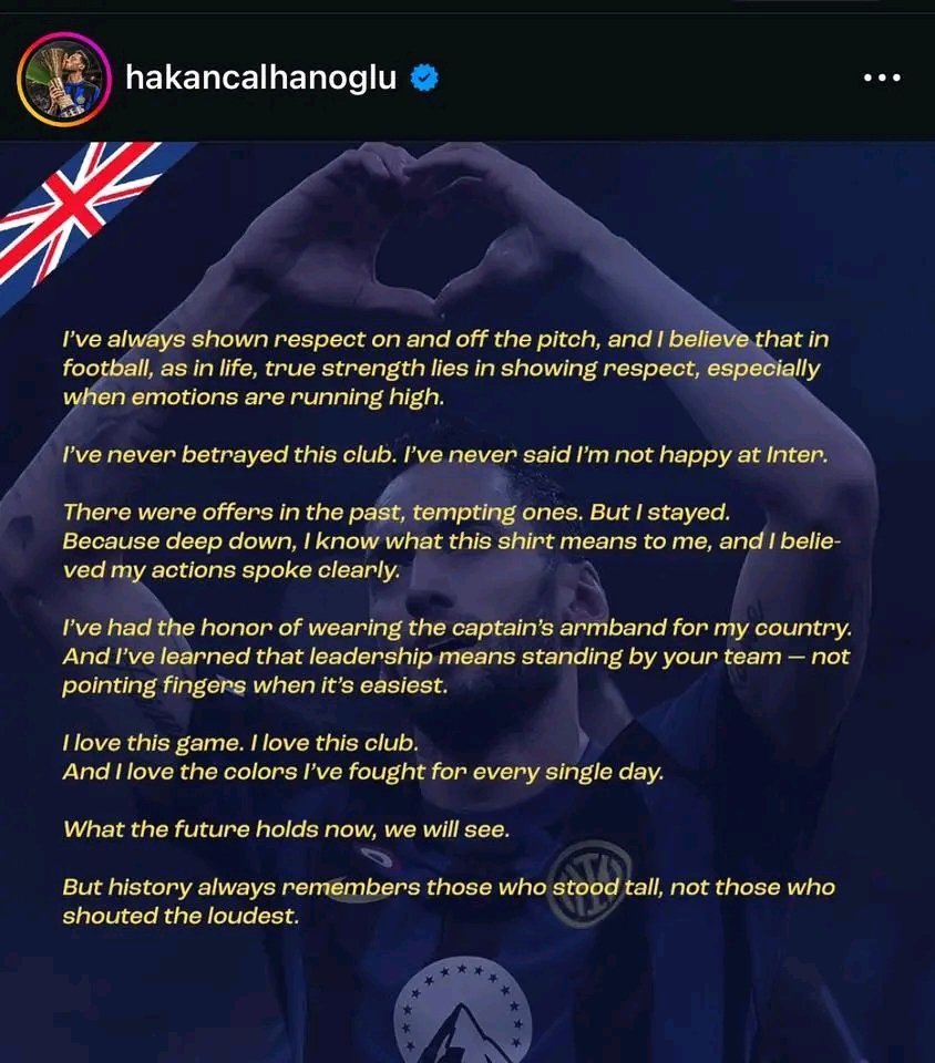 😳 Marcus Thuram, Marko Arnautovic, and Gaia Lucariello, Simone Inzaghi's wife, liked Calhanoglu's statement.

In it, the Turk responded to Marotta and Lautaro Martínez.