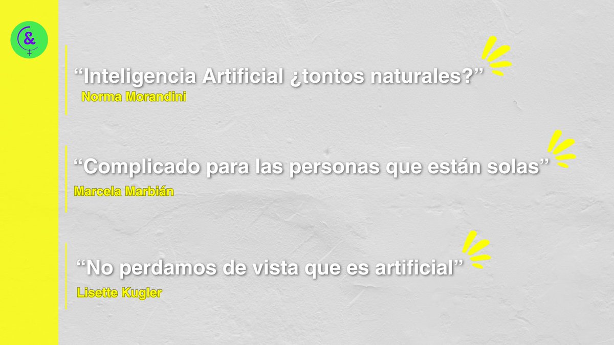 Mujeresyco's tweet image. ¿Qué es la #InteligenciaArtificial para nosotras? 🤖💭
@AleContiArg nos invita a pensarla sin ingenuidad ni miedo ciego.
📎 Leé su nota 👉 bit.ly/44BLvZF
🗞️ Suscribite a nuestro newsletter para recibir contenido de primera mano.
#IA #Feminismo #MujeresYCompañía