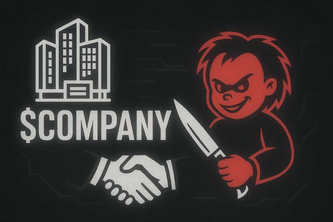 AndreaT71211292's tweet photo. Ticker: $COMPANY   (SOL) 🪙  1.7m$ mc

📌 Meme Narrative
1. 💰 A whale purportedly invested $1.6 million into the newly created coin, driving its market cap to $250 million.
2. 📉 The developer allegedly "dumped" their tokens shortly after, causing a significant price drop. https://t.co/iE8I86EZqk