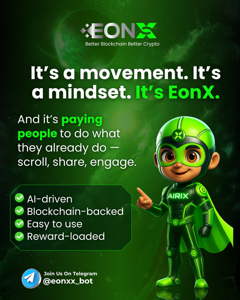 eonx_ai's tweet photo. Everyone’s Talking About EonX — But No One’s Telling You Why?
Because they’re too busy earning.
#eonxaimultiagentblockchain #EonxCommunity #bestcryptoprojecteonx #eonverse #eonxintelligentcurrency
#eonxtoken https://t.co/gACUW17MXF