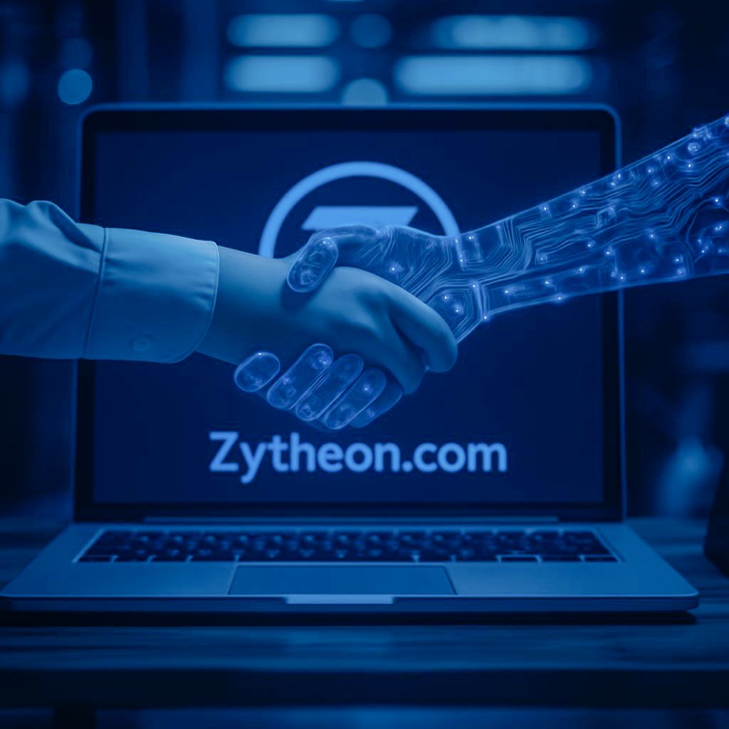 هل يمكن للذكاء الاصطناعي أن يكون شريكًا استراتيجيًا موثوقًا في اتخاذ القرار؟
في Zytheon، نعيد تعريف العلاقة بين الإنسان والتقنية لبناء قرارات أذكى ومؤسسات أقوى.

Can artificial intelligence truly be a trusted strategic partner in decision-making?
At Zytheon, we redefine the