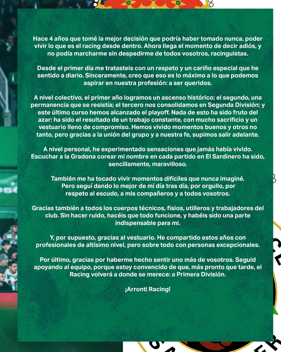 Miquel1Parera's tweet photo. Gracias de corazón💚 https://t.co/CLkDXkunni