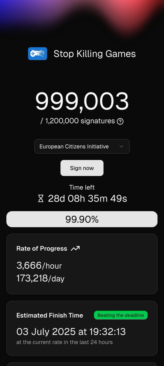 We're so close! COME ON!
#StopKillingGames