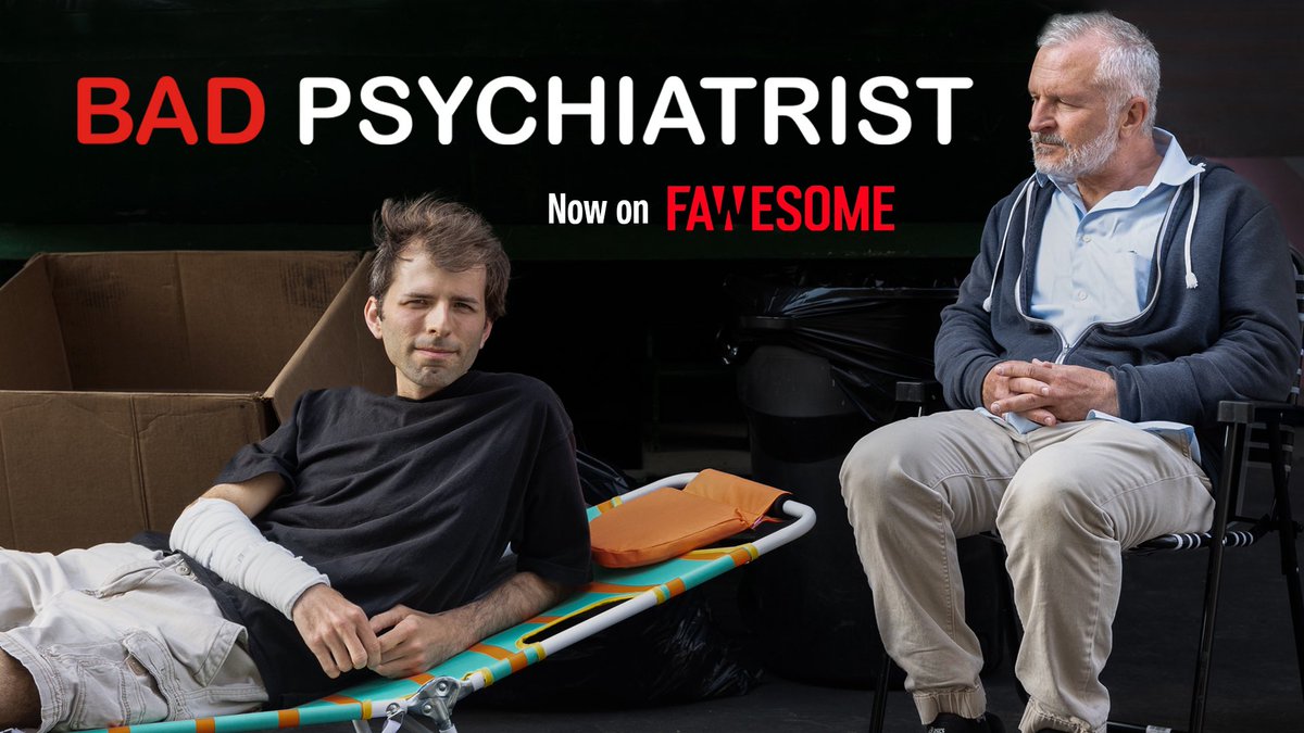 AndrasOstrom's tweet photo. I’m excited to announce that my film Bad Psychiatrist is now available to stream on Fawesome! Just download the Fawesome app or use this link to watch for free! https://t.co/nklhOF3PsT 🤌🎬🎆 #BadPsychiatristMovie #fawesome #Streaming https://t.co/PiXsL6jlaD