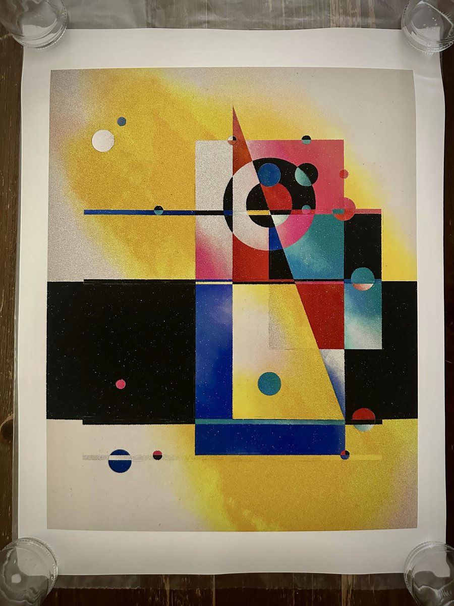 iconic__culture's tweet image. From studio to print, from print to home. @AsafSlook’s “Intuitive” continues its story with each new collector.