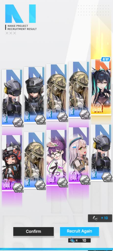 And on the 1st day of the update, with the free 10 pull, they grant me the Little Mermaid. 🤣
#NIKKE