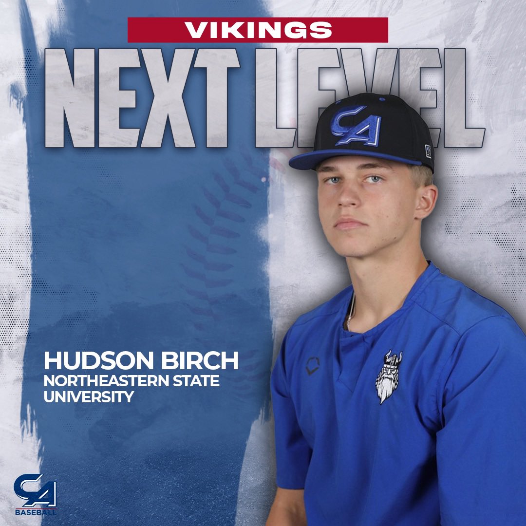 CASCBaseball's tweet image. Next Level Vikings! 

Hudson Birch has committed to play at NSU in the fall.

Viking ⏩️ Riverhawk