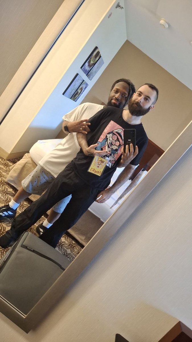 Me and this dork are heading to reg. Hopefully I see some of yall around